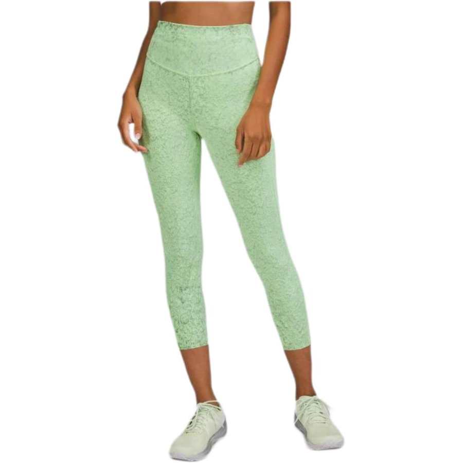 Lululemon Base Pace High Rise Running Tight Sports Pants Women's Washable Pebble Green