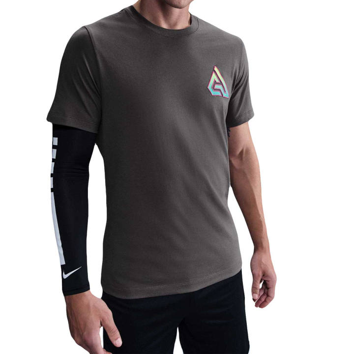 Nike Nike T Shirts Men's Iron Gray Crew Neck Moderate