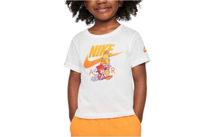 Nike Nike Kids' Apparel Toddler Boxy Windsurfing T Shirt T Shirt White Infant And Toddler