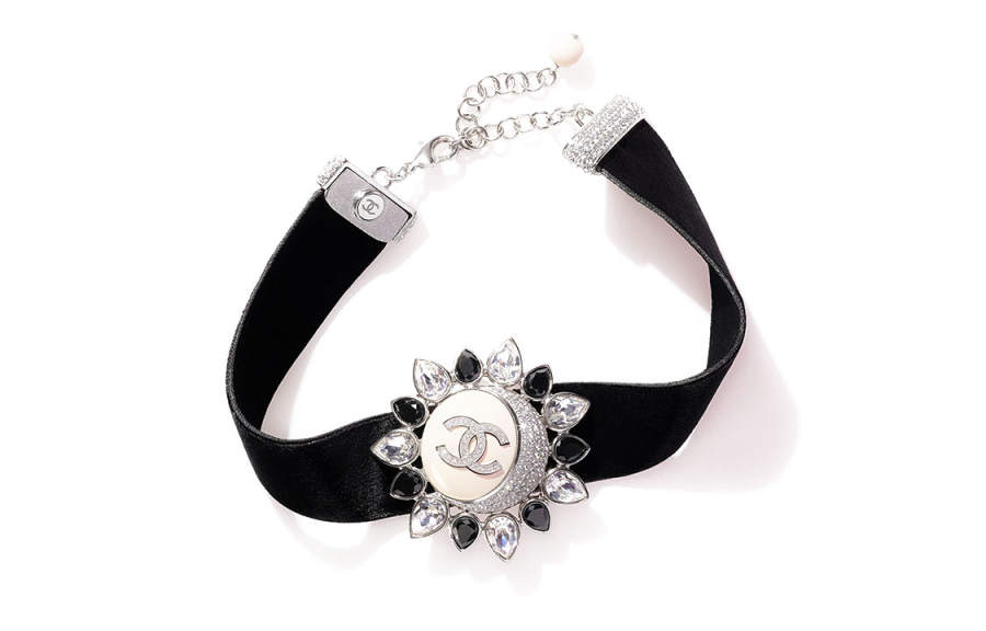 CHANEL CHANEL 22c Early Spring Necklaces Women's Silver/Black
