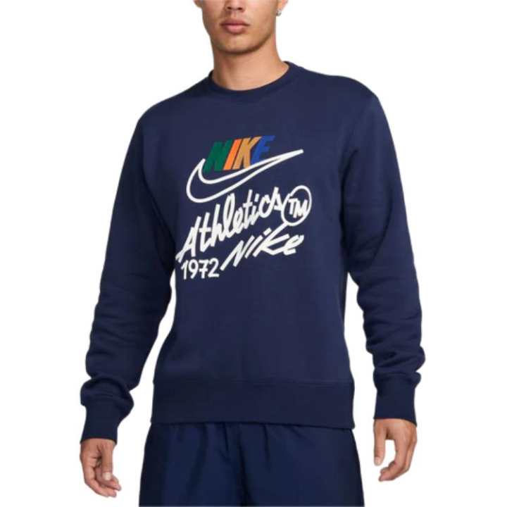 Nike Nike Sweatshirts Men's Blue Crew Neck Thin