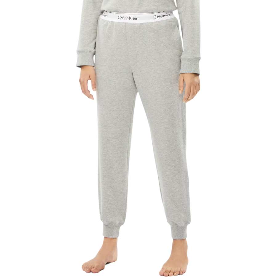 CALVIN KLEIN Casual Pants Women's Gray Mixed Color
