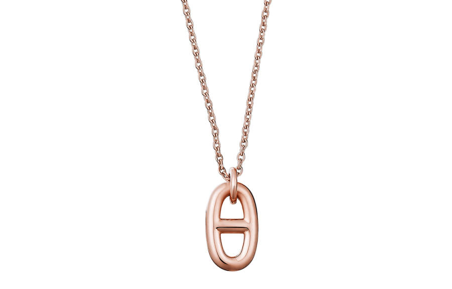 HERMES Farandole 18K Rose Gold Necklaces Women's