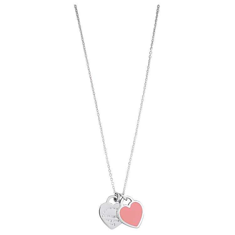 TIFFANY & CO. Return To Tiffany Collection 925 Sterling Silver Necklaces Women's Pink