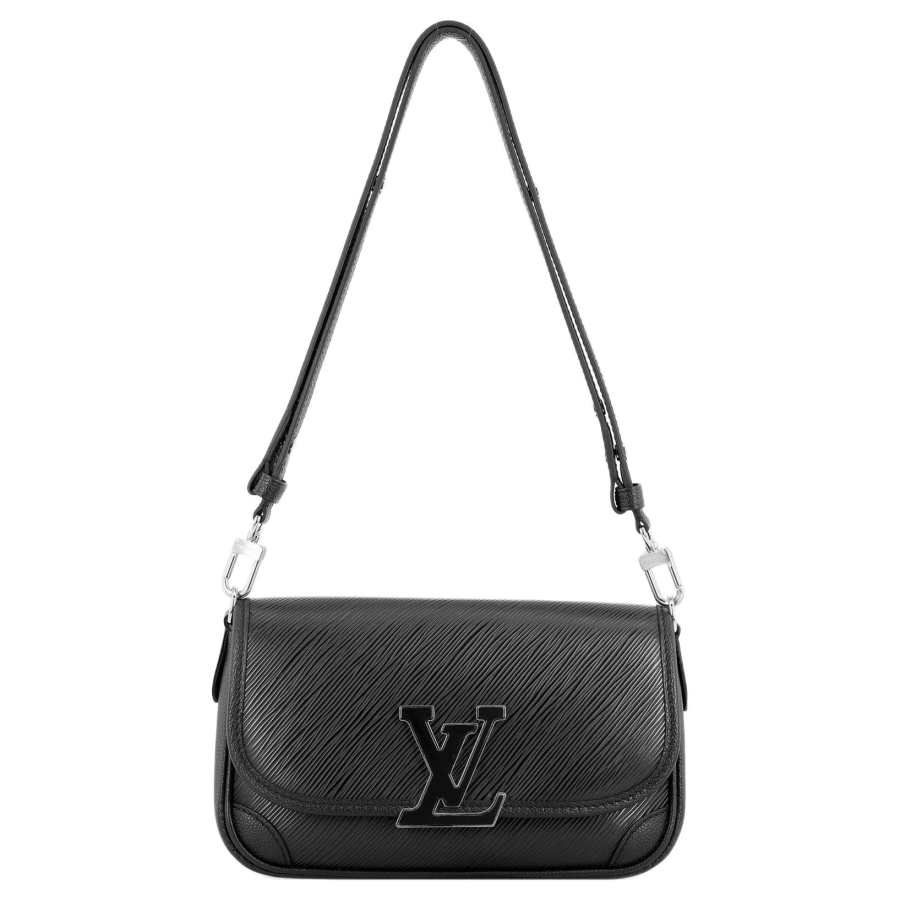 LOUIS VUITTON Cow Leather Crossbody Bag, Shoulder Bag Women's Black