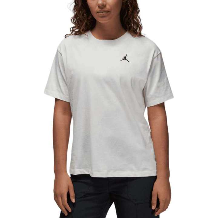Jordan Jordan Drop Shoulder Sleeve T Shirt Women's Ivory White