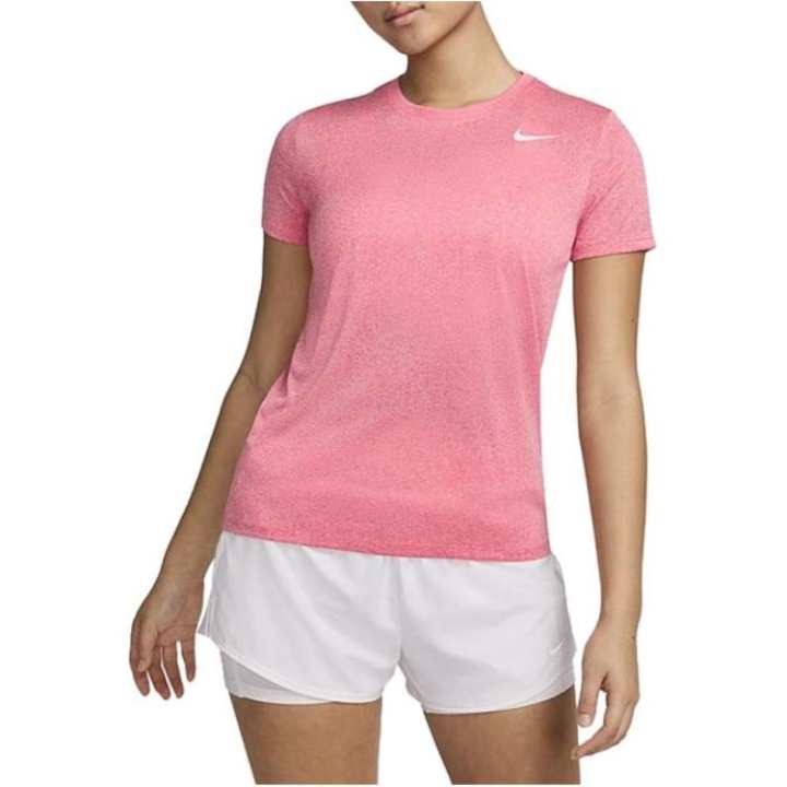 Nike Nike T Shirts Women's Pink Crew Neck Moderate Straight Fit