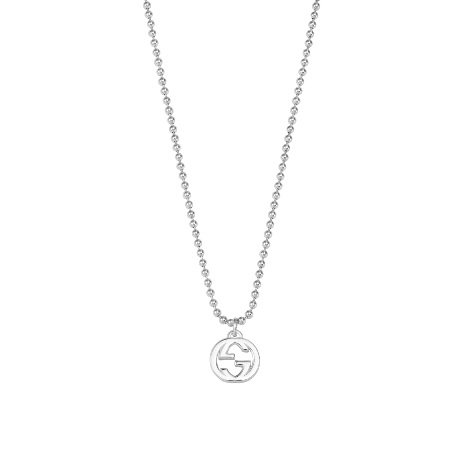 GUCCI GG Shiny 925 Sterling Silver Necklaces Unisex Silver
