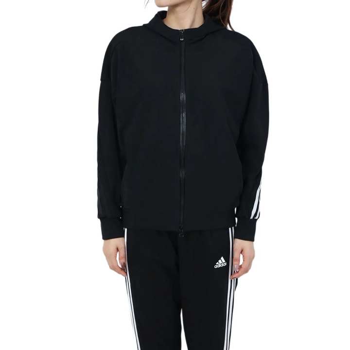 Adidas Adidas Jackets Women's Black Hooded Moderate Other