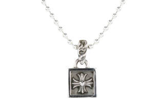 Chrome Hearts Framed Ch Plus ball-chain necklace