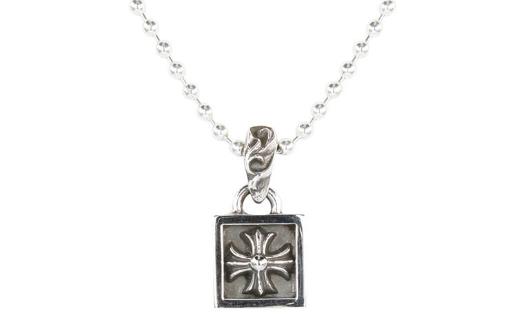 Chrome Hearts Chrome Hearts Framed Ch Plus ball-chain necklace