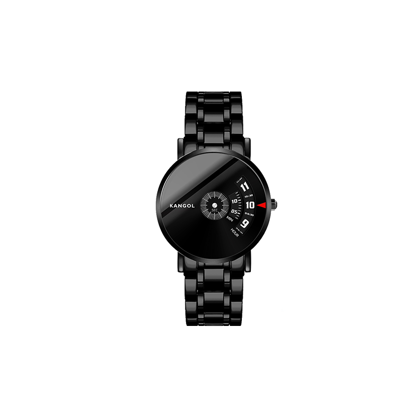 KANGOL Wormhole Concept Needle Free Black Hole Vintage Fashion Quartz Movement Metal Strap Watch Men's Watches