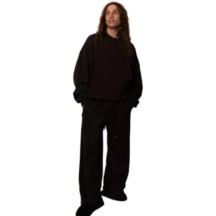Drew house Sweatshirts Unisex Moon Shadow Black Crew Neck Moderate Other
