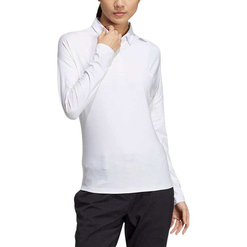 Adidas Adidas LONG SLEEVE STRETCH POLO SHIRT Polo Shirt Women's White