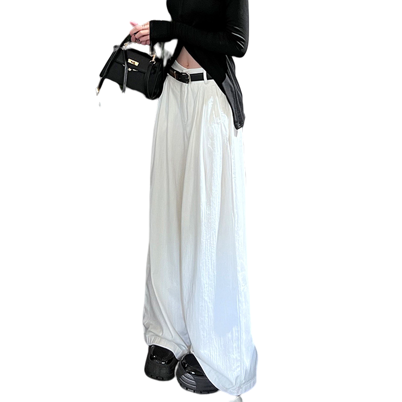 MADALLO Casual Pants Women's Moderate Wide Leg Pants