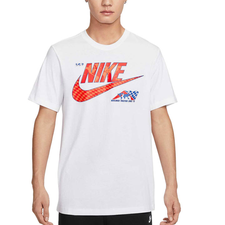 Nike Nike Sportswear T Shirts Men's White Crew Neck Moderate