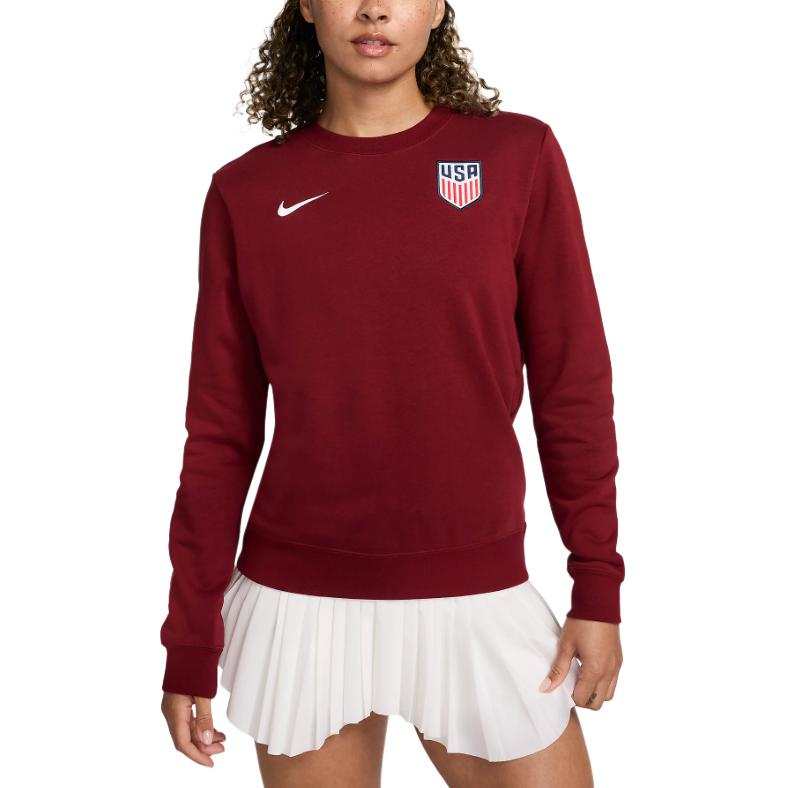 Nike Nike United States Soccer Olympic Collection USMNT Club Fleece Sweatshirt Women's Red