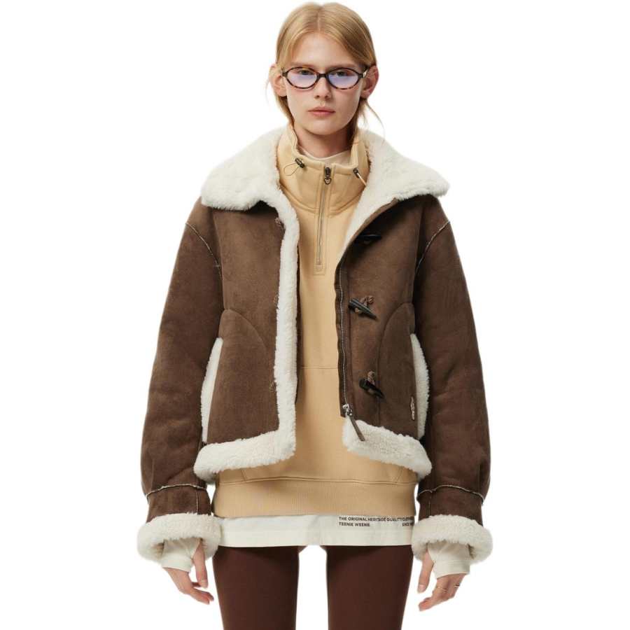 Teenie Weenie Cropped Coat Women's Brown