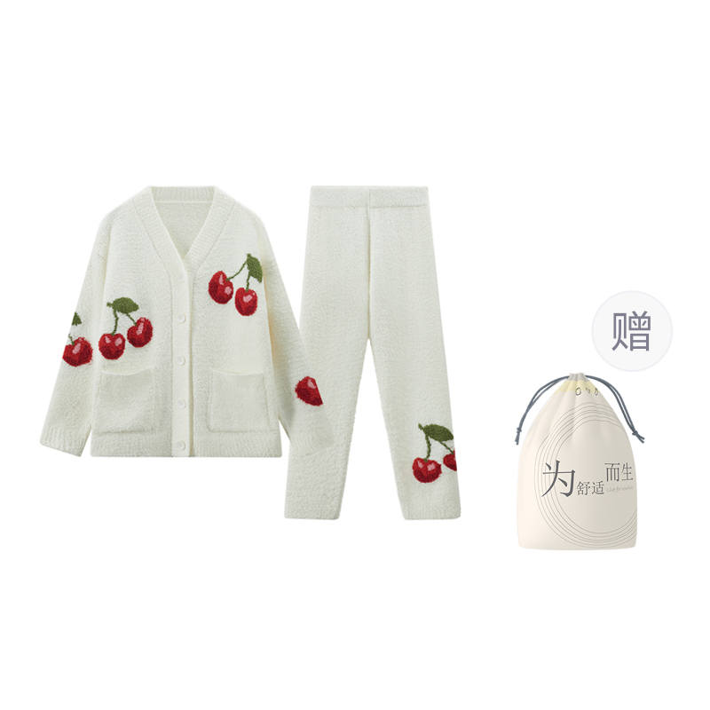 HONGDOUJUJIA Red Beans At Home Pajamas Women's