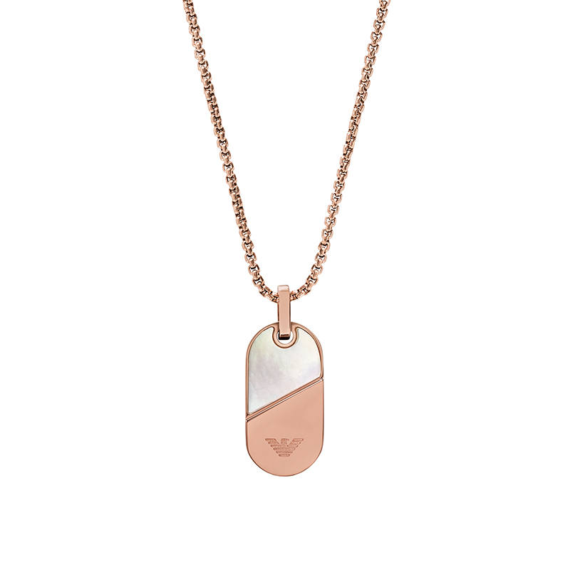 EMPORIO ARMANI Stainless Steel Necklaces Women's Gold