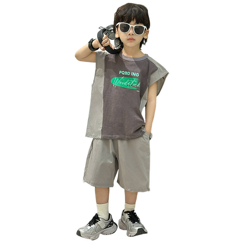 Lanza Casual Sportswear Summer Gray Children Aged 3 7 Years Old
