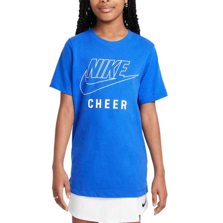 Nike Nike Swoosh T Shirt Blue Teenagers