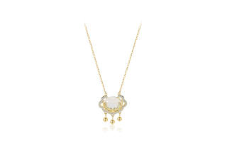 YOASOBI 925 Sterling Silver 999 Silver With Zircon Alloy Colored Glaze Necklaces Women's