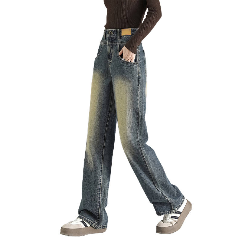 BALENO Jeans Women's Blue Moderate Wide Leg Pants