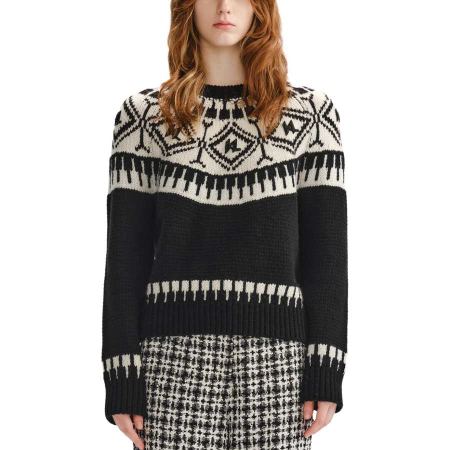 KARL LAGERFELD / Karl Lagerfeld Jeans Knitwear Women's Black White