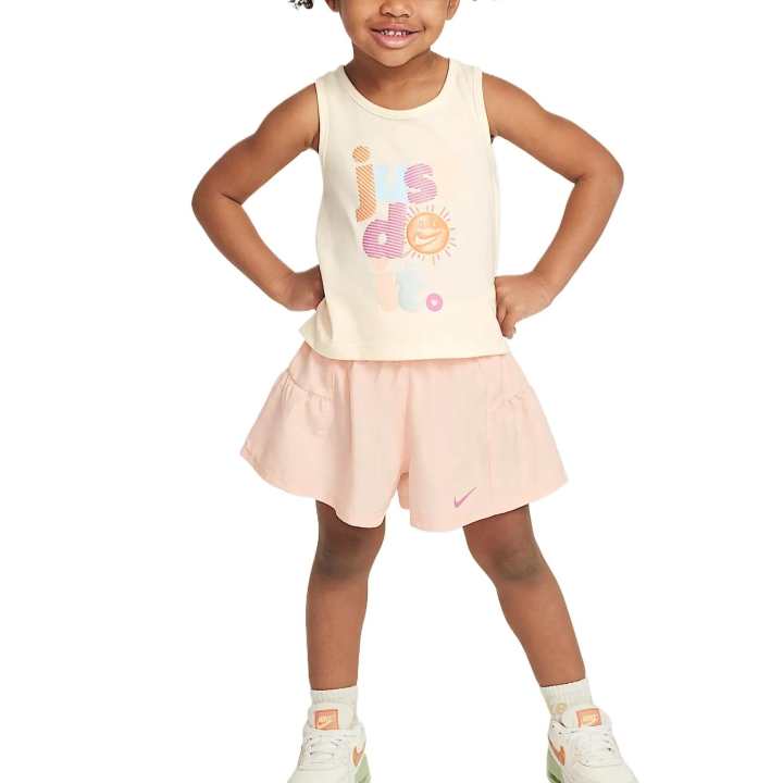 Nike Infant And Toddler Nike Skirt Set Dri FitSwoosh Washable Coral