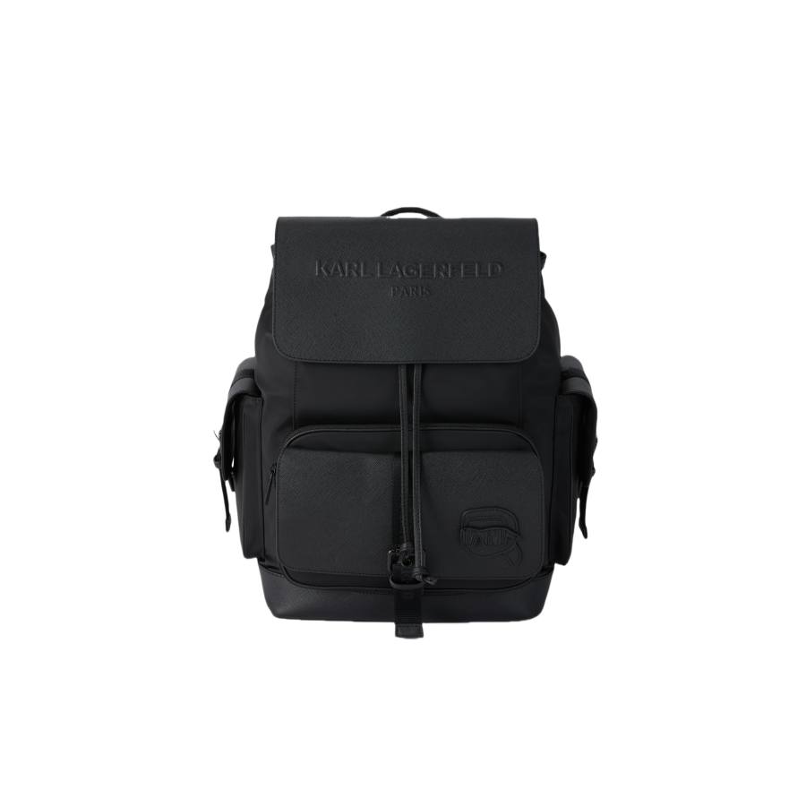 KARL LAGERFELD / Karl Lagerfeld Jeans Fabric Backpack Men's Black