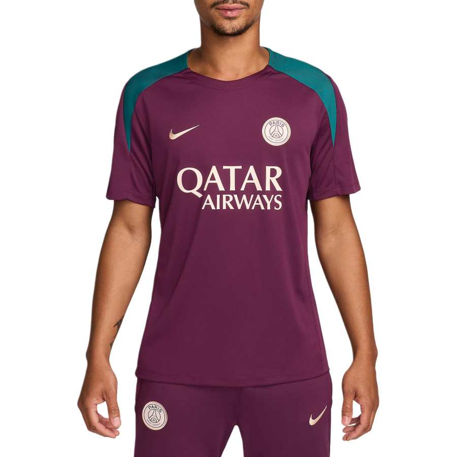 Nike Nike Paris Saint Germain Dri FIT Soccer Short Sleeve Knit Top Soccer Jersey Men's Purple