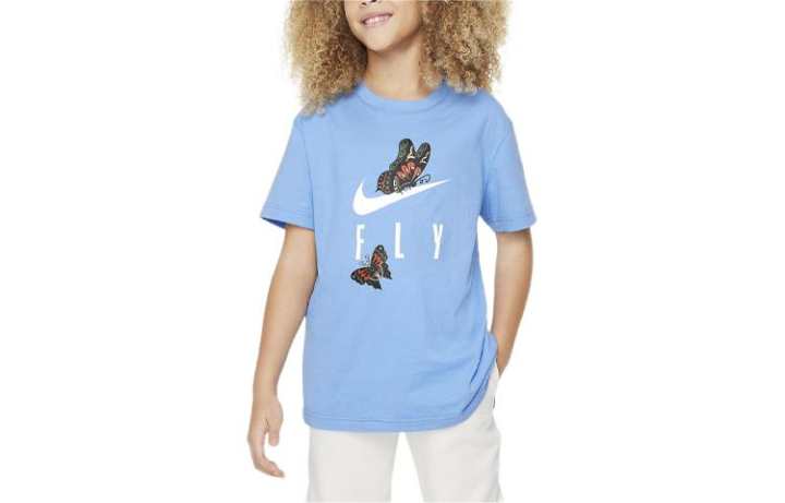 Nike Nike Sportswear T Shirt Sky Blue Kids'
