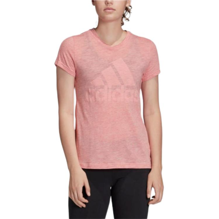 Adidas Adidas T Shirts Women's Pink Crew Neck Moderate