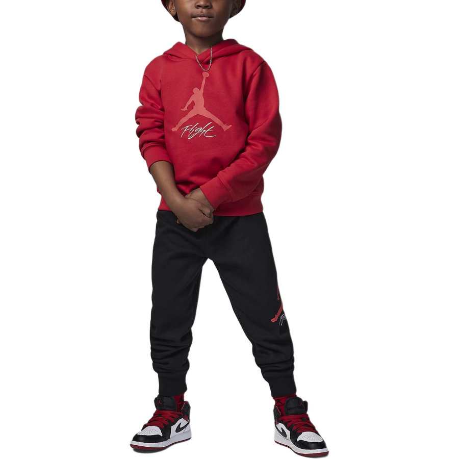 Jordan Jordan Casual Sportswear Jumpman Flight Logo Label Hooded Fleece Lined Hoodies & Sweatshirts With Elastic Cuff Pants
