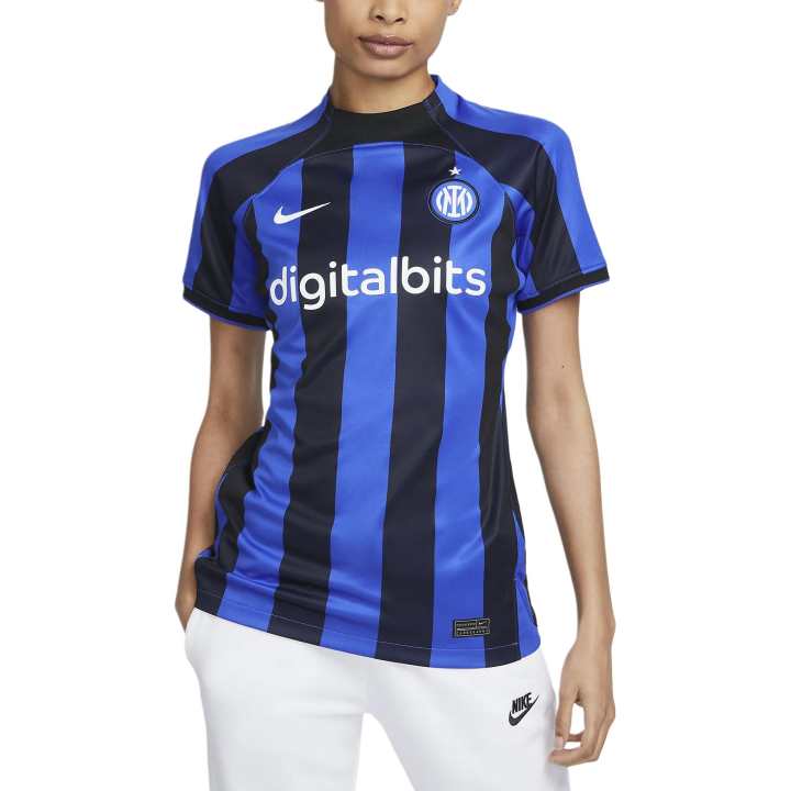 Nike Nike International Beige Blue Soccer Jersey Women's Lyon Blue
