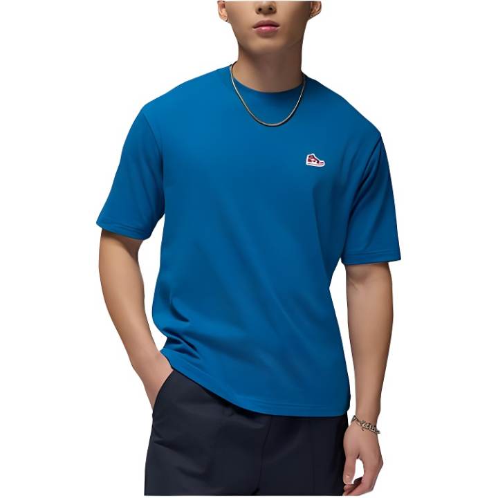 Jordan Jordan Apparel T Shirts Men's Blue Crew Neck
