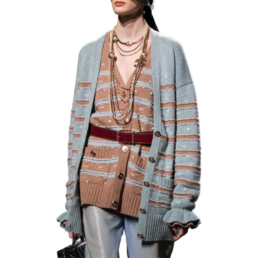 CHANEL Knitwear Women's Light Brown