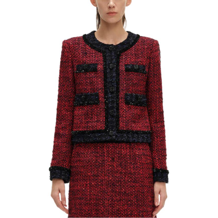KARL LAGERFELD / Karl Lagerfeld Jeans Cropped Coat Women's Burgundy