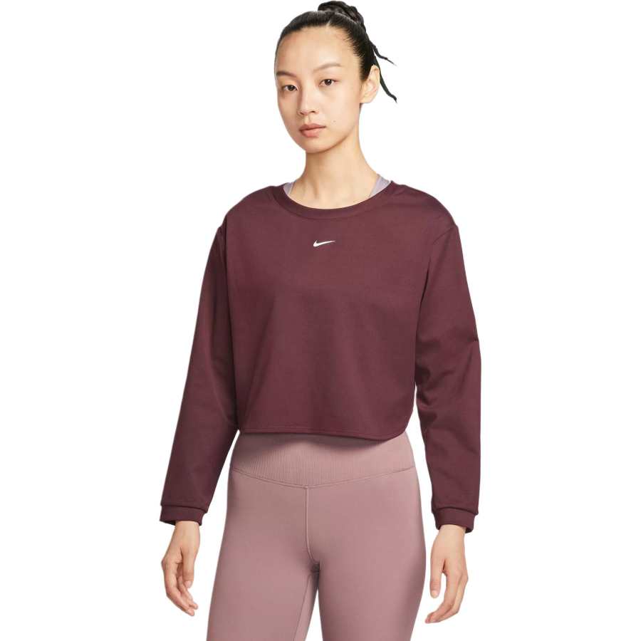 Nike Nike Fitness Clothing Women's Bright Burgundy Red/White Moderate