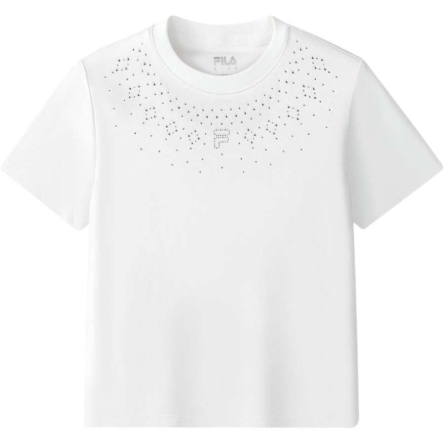 FILA KIDS T Shirt Standard White Teenagers