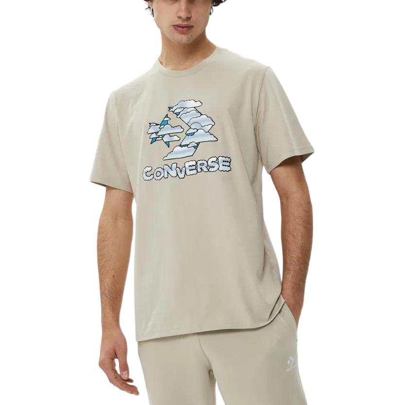 Converse Converse Cloud Sky T Shirt Men's Khaki