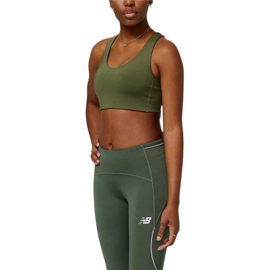 New Balance New Balance Fuel Bra Sports Underwear Women's Dark Olive Green