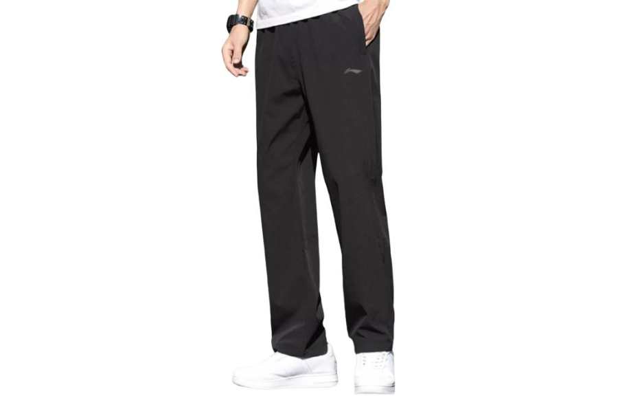 Li-Ning Li Ning Knitted Sweatpants Men's Black