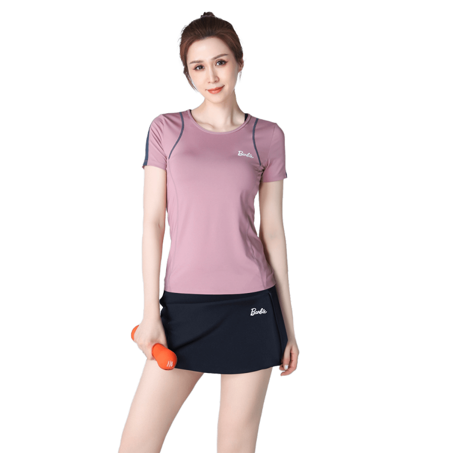 Barbie Fitness Sets Women's Crew Neck Thin