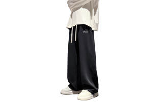 CENPIN Casual Pants Unisex Moderate Straight Fit Pants