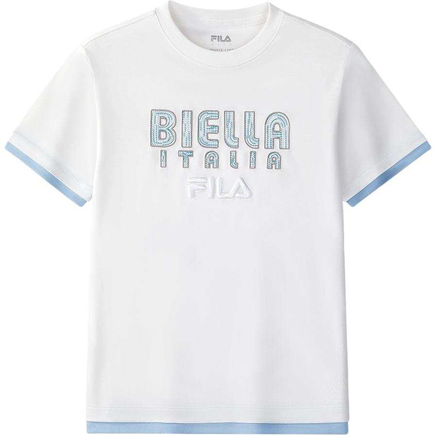FILA KIDS T Shirt Standard White Teenagers