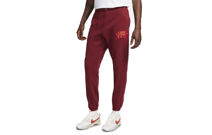Nike Nike Club Fleece Knitted Sweatpants Men's Burgundy