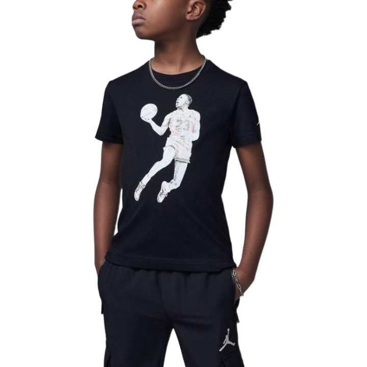 Jordan Jordan Air T Shirt Black Children Aged 3 7 Years Old