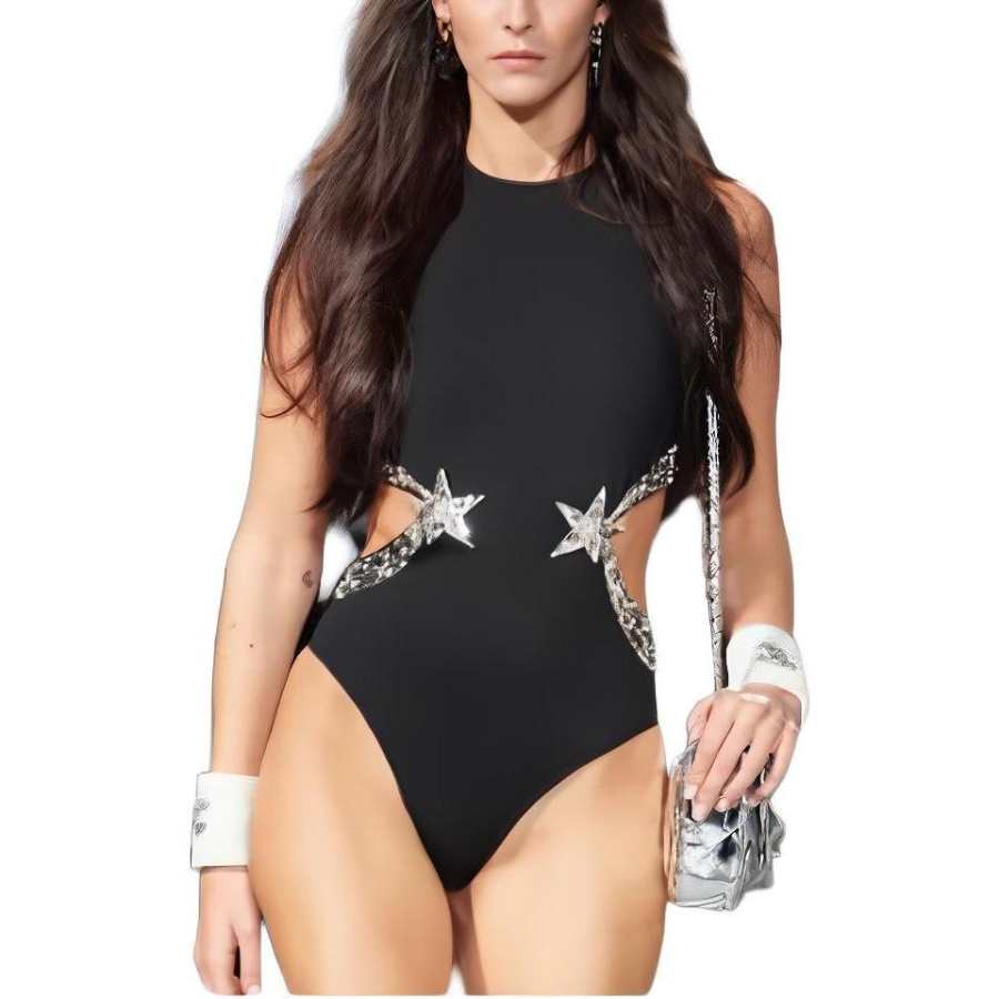 CHANEL 24C One piece Swimsuit Women's Black